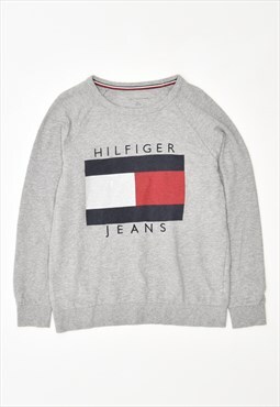Vintage Tommy Hilfiger Sweatshirt Jumper Loose Fit Grey