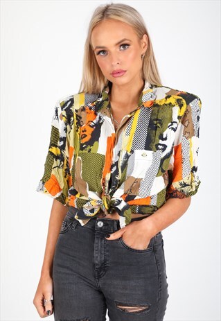 VINTAGE UNBRANDED PATTERN SHIRT S360