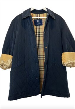 Burberry vintage waterproof quilted jacket size L