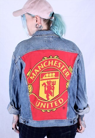 REWORKED MANCHESTER UNITED FC VINTAGE LEE DENIM JACKET