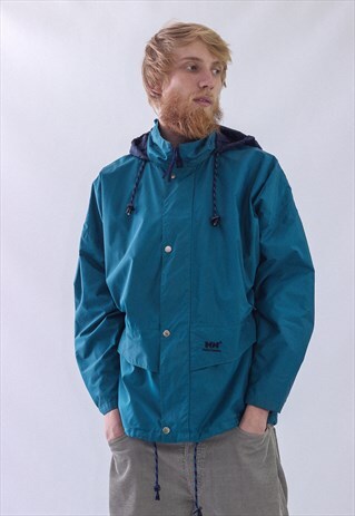 VINTAGE MENS HELLY HANSEN WINDBREAKER WATERPROOF JACKET