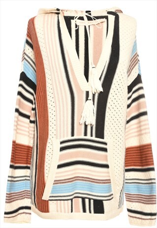 BEYOND RETRO VINTAGE MULTI-COLOUR CARDIGAN - S
