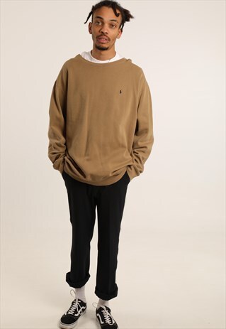 VINTAGE RALPH LAUREN EMBROIDERED LOGO SWEATSHIRT
