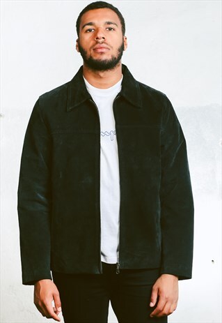 VINTAGE SUEDE BOMBER JACKET