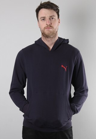 VINTAGE PUMA SWEATSHIRT HOODIE MEDIUM