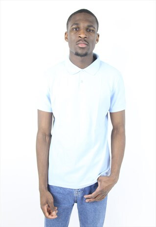 VINTAGE CALVIN KLEIN PALE BLUE POLO SHIRT