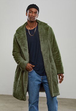 Khaki Teddy Coat - Winter Teddy Coat,Outwear,Minimalist