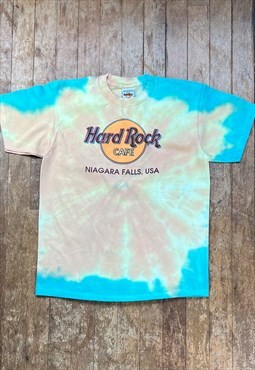 Vintage Hard Rock Cafe Print Tie Dye T - Shirt 