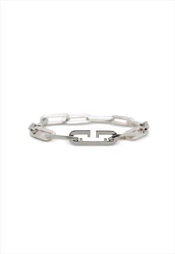 Sterling Silver Paperclip chain unisex bracelet