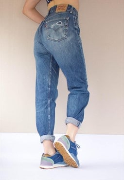 Vintage 90's Straight Leg 501 Guy Fit Blue Levi Jeans