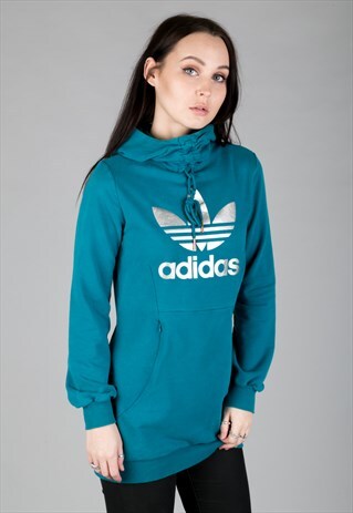 VINTAGE 90S ADIDAS SWEATER DRESS HOODIE