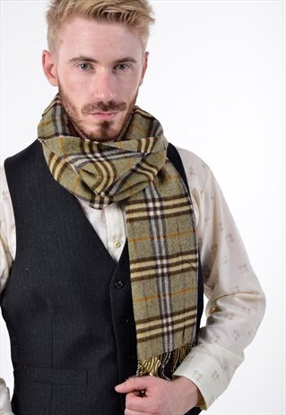 BURBERRYS CASHMERE NOVA CHECK SCARF
