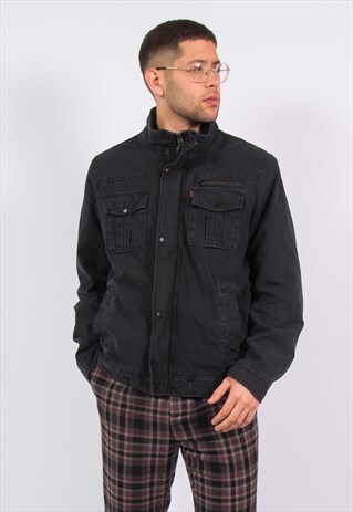 LEVIS M65 BLACK JACKET MILITARY STYLE