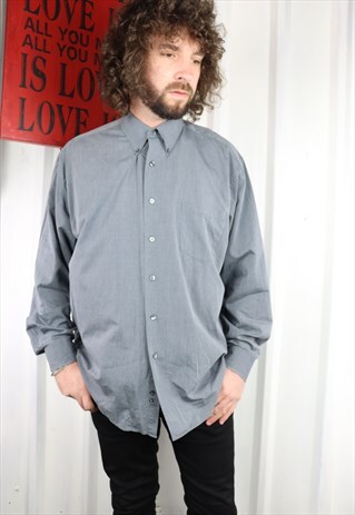VINTAGE CALVIN KLEIN OVERSIZED GRUNGE INDI STRIPE SHIRT XL