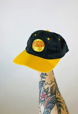Vintage 90s Peri Embroidered Hat Cap