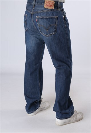 LEVIS 501'S BLUE DENIM JEANS W36 L32 (AN2O)