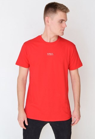 RED COORDINATES (WHITE) T-SHIRT