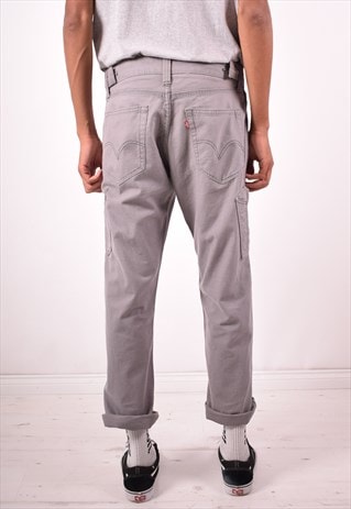 LEVI'S MENS VINTAGE TROUSERS W33 L30 GREY 90S