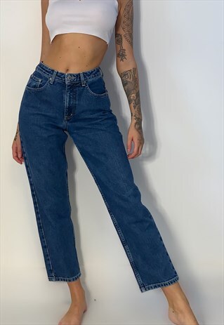 BLUE DENIM VINTAGE MOM JEANS