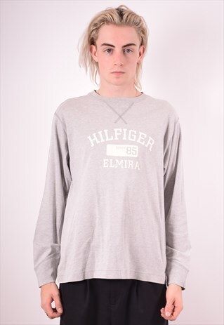 TOMMY HILFIGER MENS VINTAGE SWEATSHIRT JUMPER MEDIUM 90S