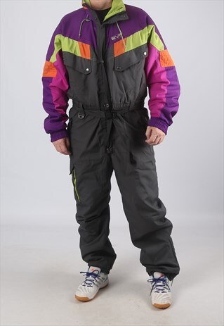VINTAGE EVF FULL SKI SUIT SNOW XL 44 - 46" (A9DM)