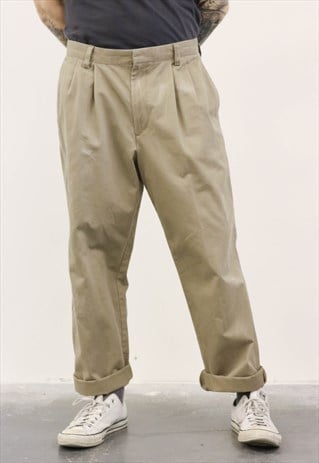 DOCKERS VINTAGE 1980S BEIGE TROUSERS