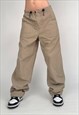 VINTAGE 00S STONE HARBOUR BEIGE CARGO BAGGY TROUSERS