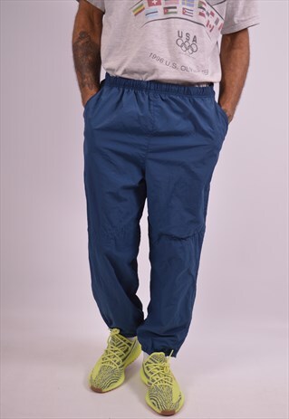 SERGIO TACCHINI MENS VINTAGE TRACKSUIT TROUSERS MEDIUM BLUE