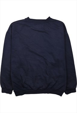 Vintage 90's Levi's Sweatshirt Plain Crew Neck Navy Blue