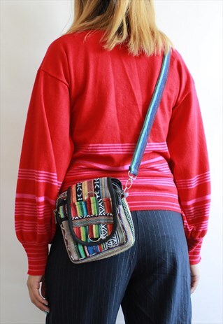 MULTI WOVEN HANDMADE CROSS BODY BAG