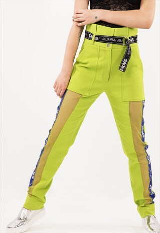 FKNS NEON-GREEN DENIM PANT