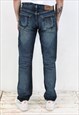 501 VINTAGE MENS W30 L32 REGULAR STRAIGHT JEANS DENIM PANTS