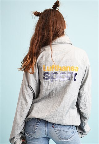 90'S RETRO ATHLEISURE SPORTS SHELL BOMBER JACKET