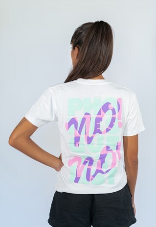 SHORT-SLEEVED GRAPHIC T-SHIRT IN WHITE WITH BACK PRINT