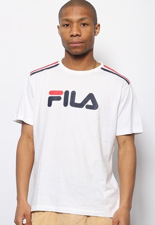 VINTAGE FILA BIG LOGO T-SHIRT WHITE