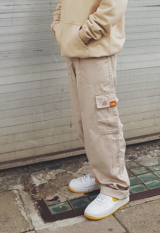 FMC BAGGY CARGO TROUSERS BEIGE