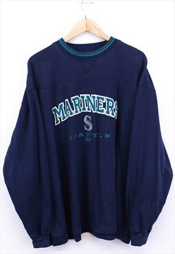 Vintage Lee Seattle Mariners Sweatshirt Navy Pullover 90s