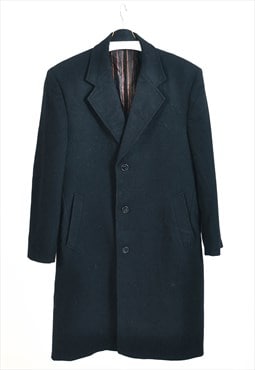 Vintage 00s wool blazer coat in black