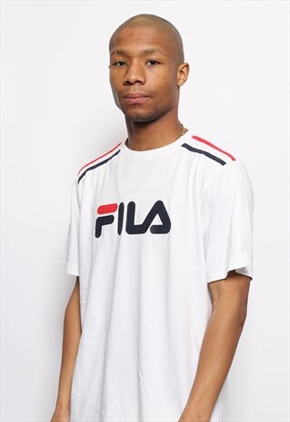 VINTAGE FILA LOGO T-SHIRT WHITE