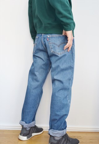 90'S LEVI'S 501 VINTAGE STONEWASHED JEANS/TROUSERS