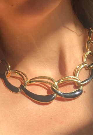 TRIFARI 1980S GOLD PLATTED NECKLACE