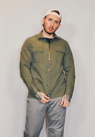 VINTAGE DICKIES KHAKI WORK SHIRT