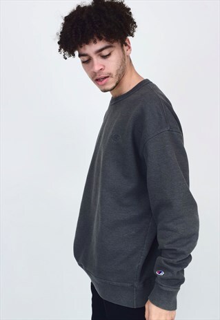 VINTAGE 90'S CHAMPION DARK GREY SWEATSHIRT