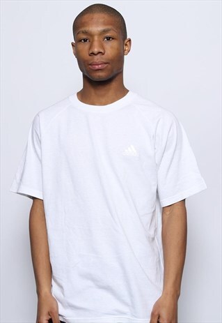 VINTAGE ADIDAS LOGO T-SHIRT WHITE
