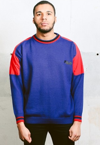 VINTAGE FILA KNIT JUMPER