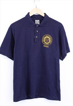 Vintage Montana Law Enforcement Polo Top Navy With Logo