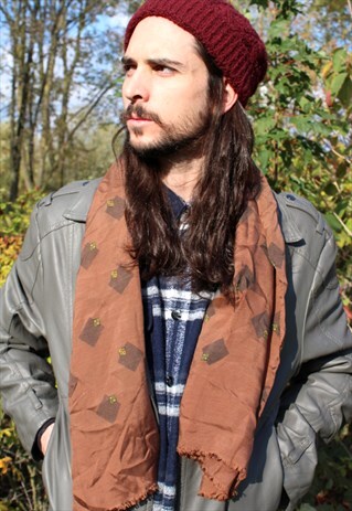 VINTAGE 70S MOD PAISLEY SCARF SAMMY INDIE ROCK PREPPIE GENT