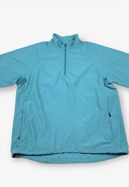 Vintage ADIDAS 1/4 Zip Windbreaker Jacket Blue L BV17934