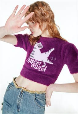 Women's Plush Fleece Cream Tiger T-Shirt SS2022 VOL.1