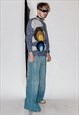 90'S VINTAGE BEAUTIFUL CELESTIAL PRINT JUMPER IN MULTICOLOR